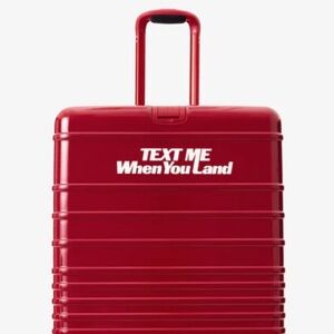 Beis The 29” Check In Roller in Text Me Red!